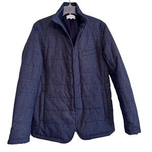 Reiss Blue Quilted Puffer Jacket